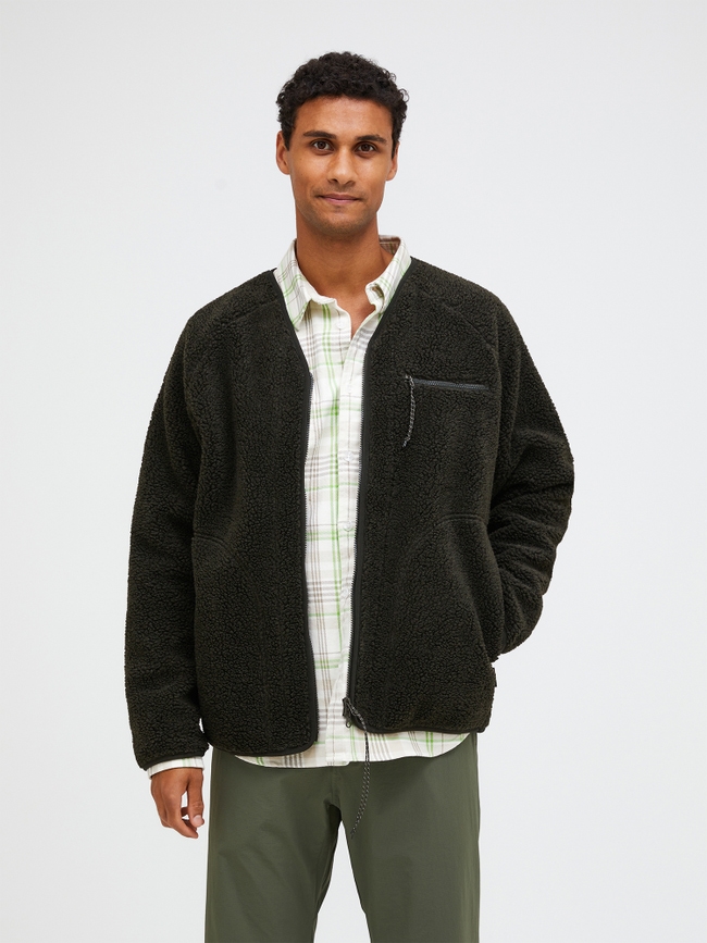 Heavy Pile Oversized Cardigan Homme Peak Performance