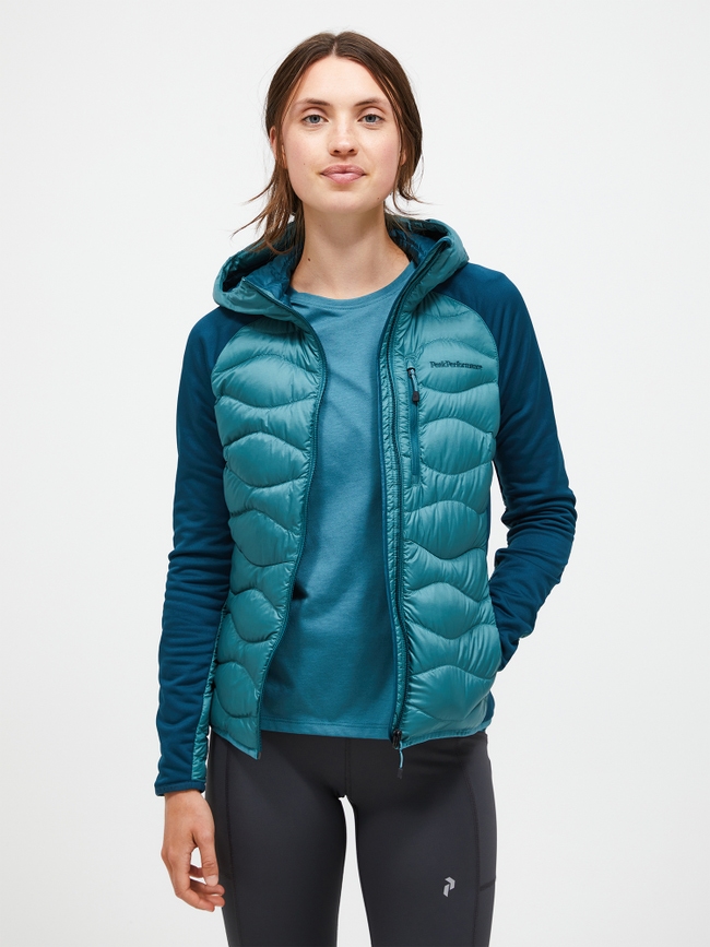 Helium Down Hybrid Hood Women Peak Performance