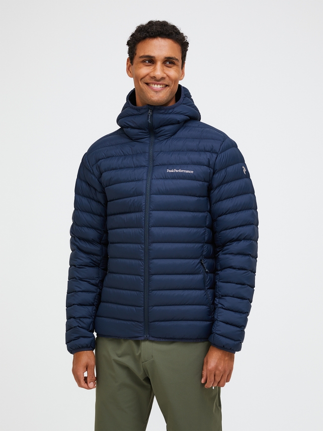 Peak Performance Frost Liner Down Hooded Jacket Thrill Green